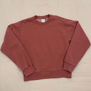 TNA Aritzia Cozy Sweatfleece Perfect Crew Sweatshirt